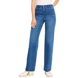 NIC+ZOE Blue Wide-Leg Jeans
